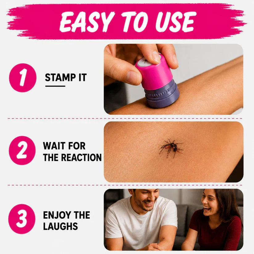 Hands-On Realistic Mosquito Prank Stamp Toy for Creative Play
