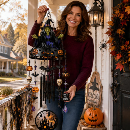 Handmade Witch-Themed Figure for Outdoor Seasonal Display