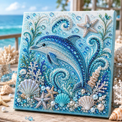 Pearl-Accent Ocean Craft Kit for DIY Tabletop Artwork