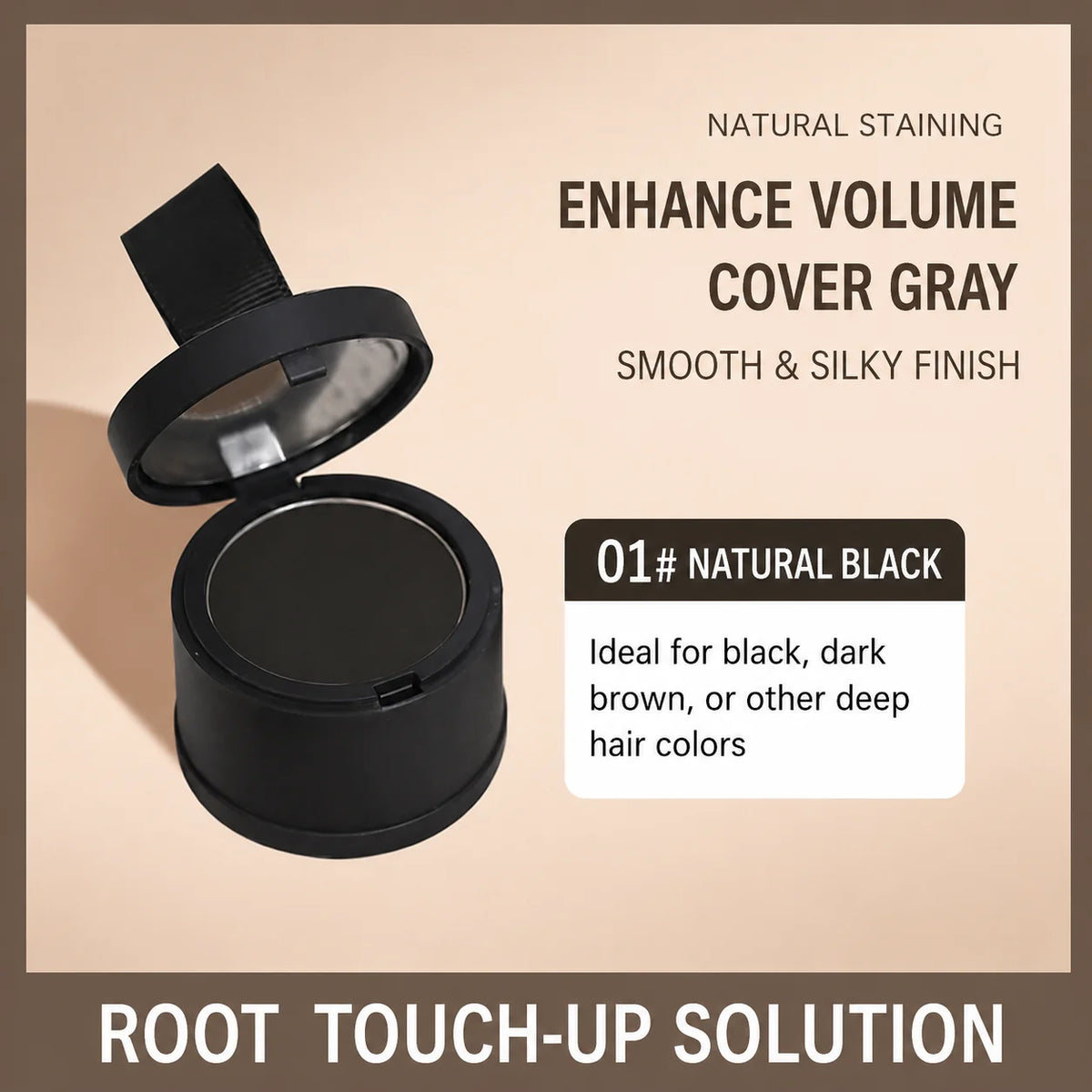 Purpose-Built Hairline Powder Root Touch-Up Quick Cover Thin Hair