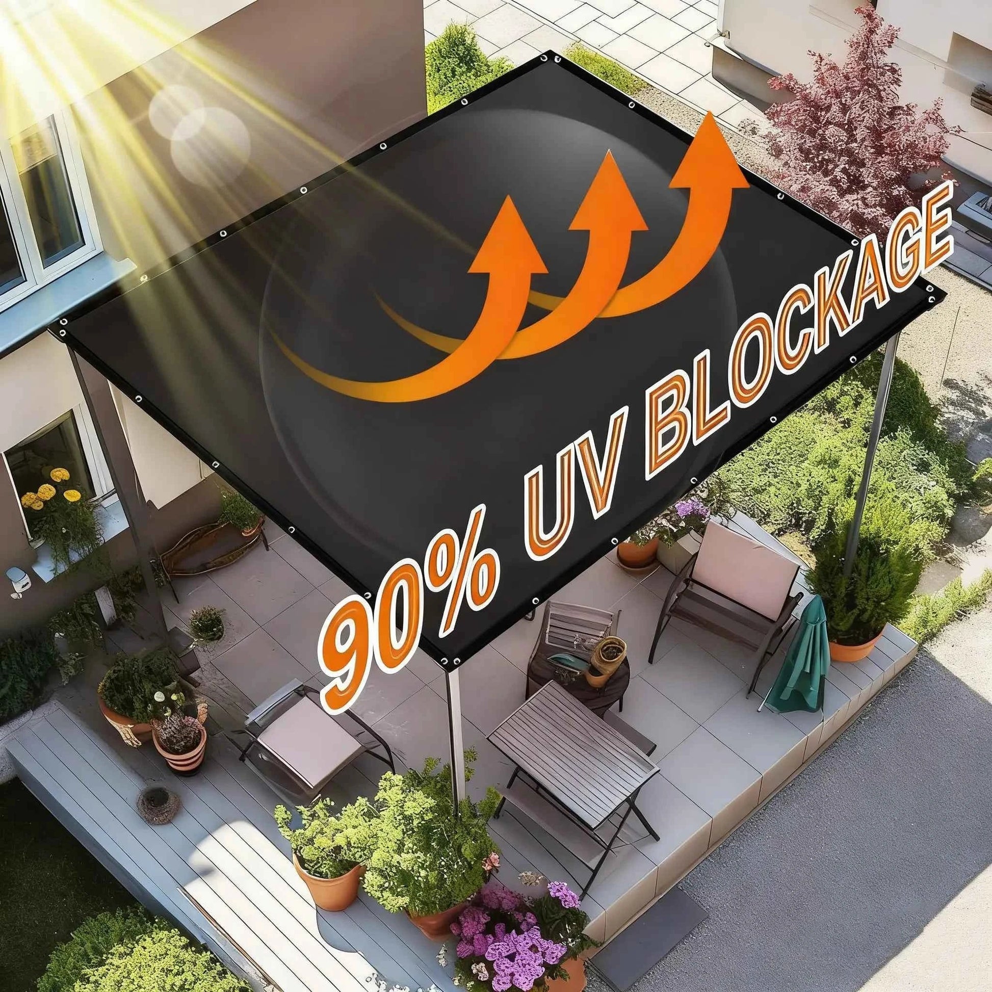 Purpose-Built Summer Outdoor courtyard shade net for Everyday Use