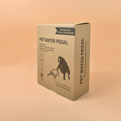 Foot-Activated Outdoor Pet Water Fountain with Hose Connection