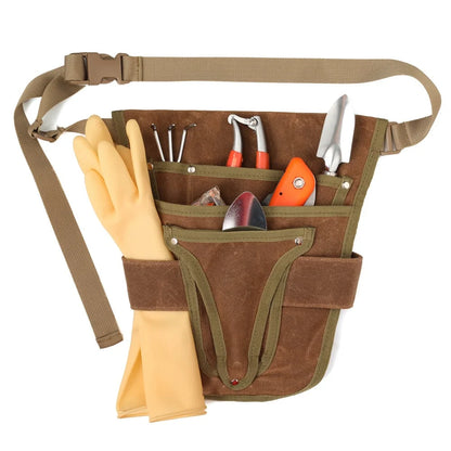 Durable Gardening Tool Belt with Multi-Pocket Storage