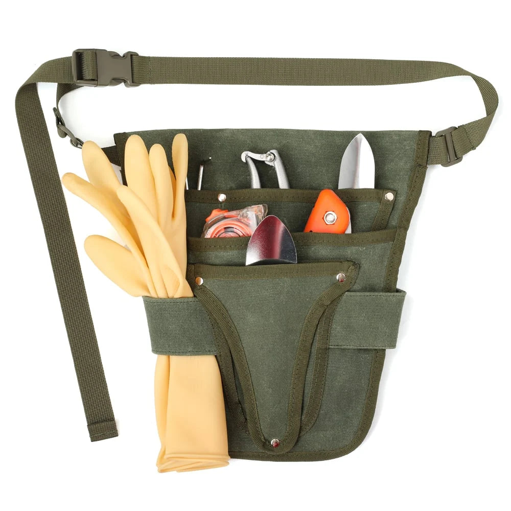 Durable Gardening Tool Belt with Multi-Pocket Storage