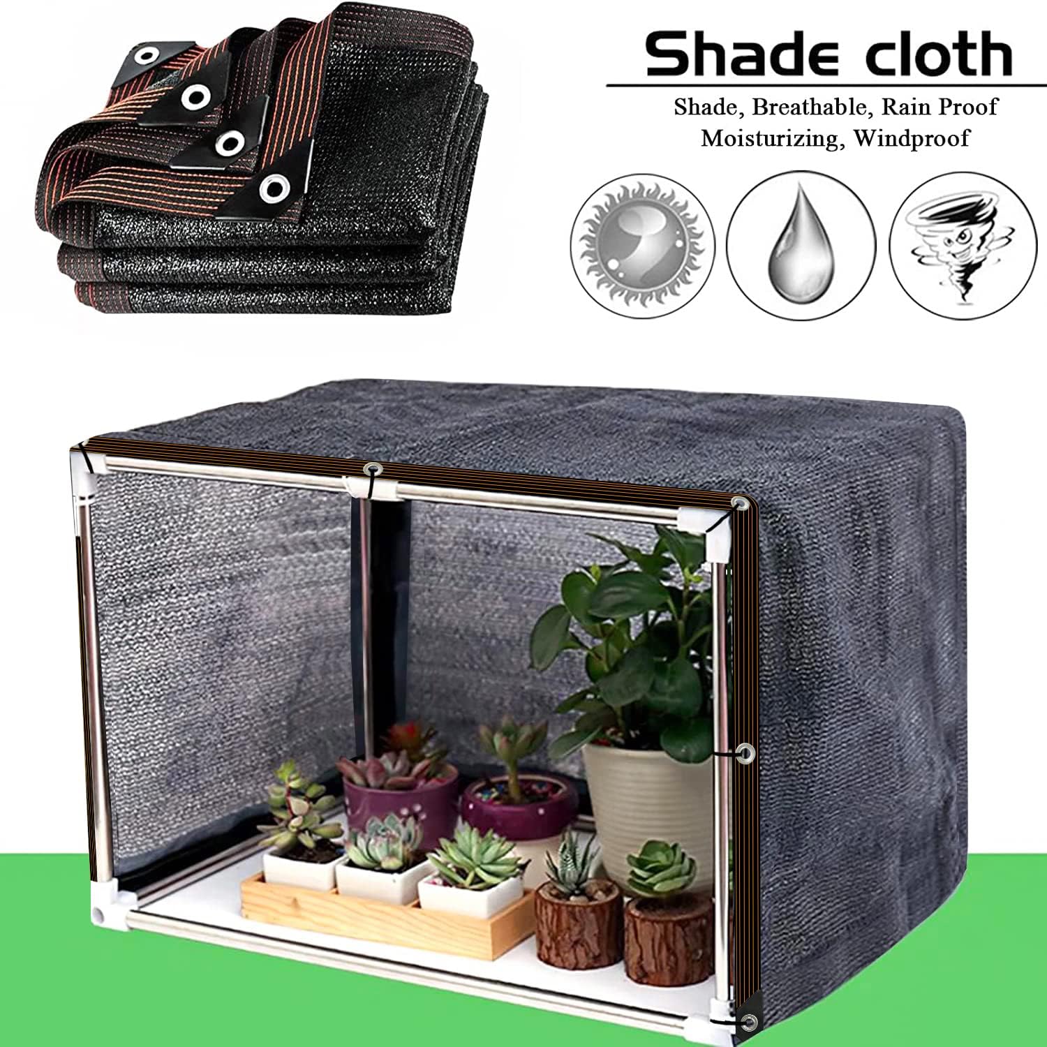 Outdoor-Ready Shade Cloth Net – UV – & Pergola for Garden Display