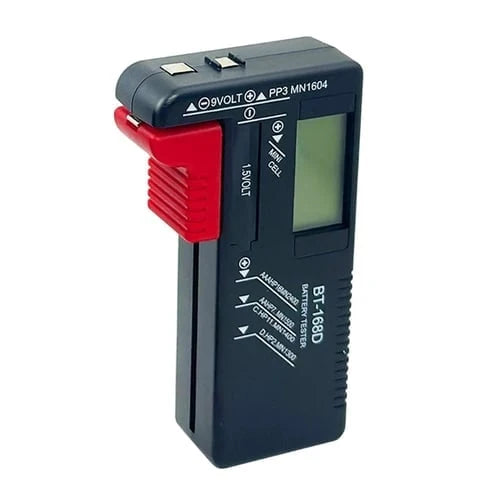 Purpose-Built Digital Battery Checker – Large LCD display shows exact
