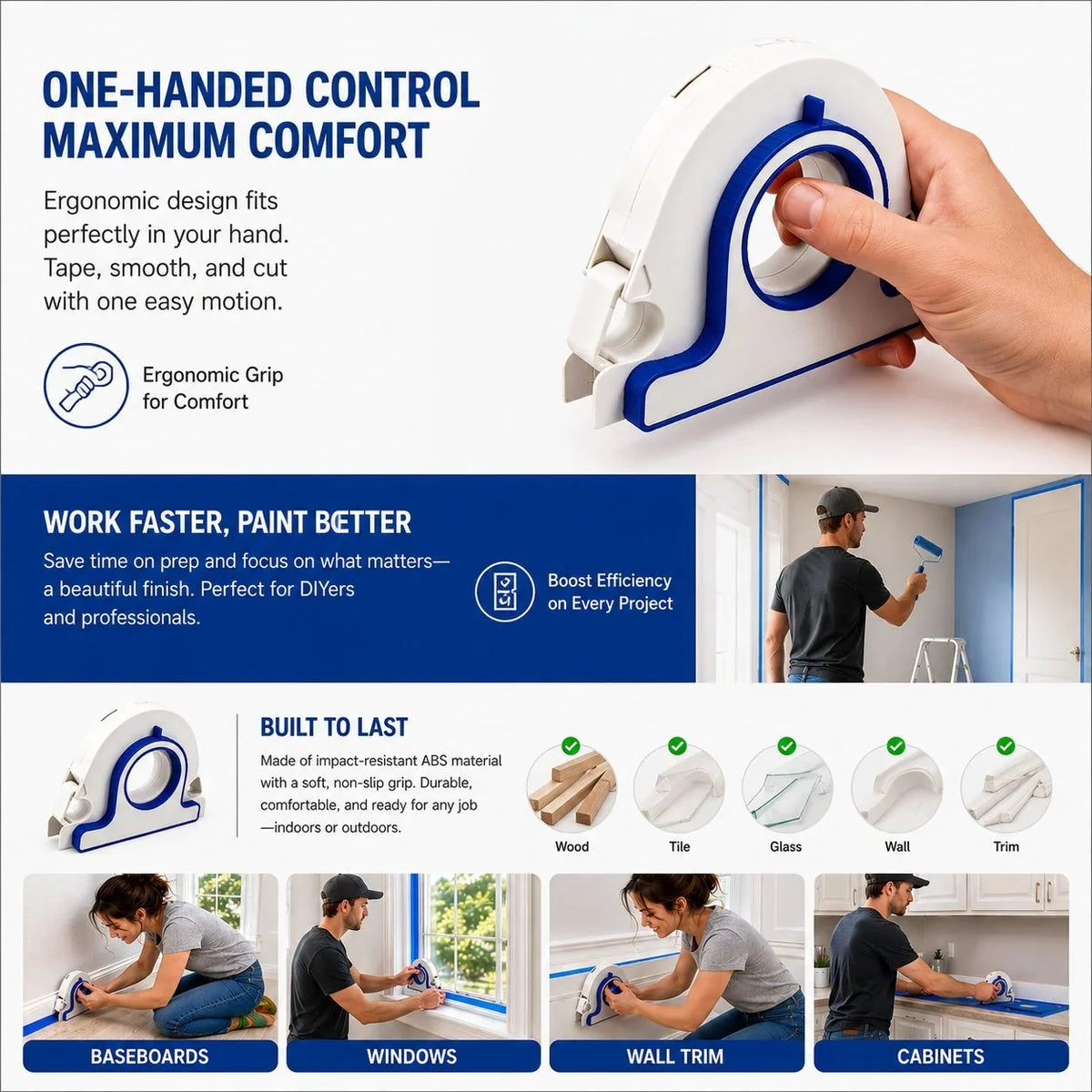 Task-Ready High-efficiency Painter – Tape Applicator for Home Upkeep