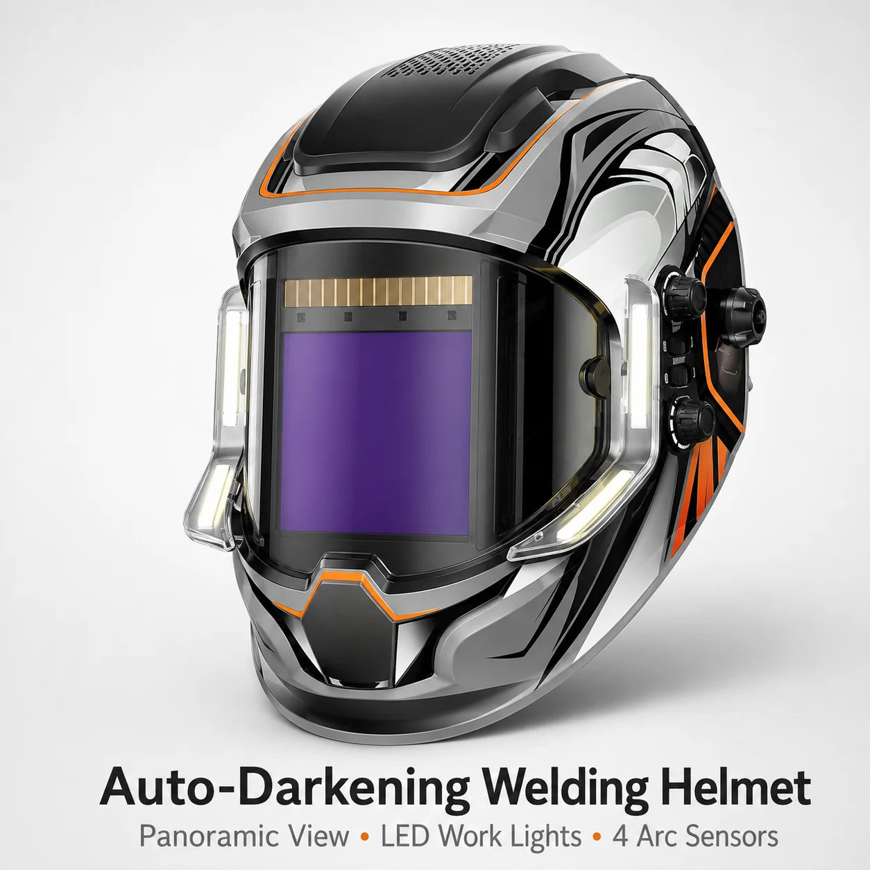Workshop-Ready Panoramic Auto Darkening Welding Helmet