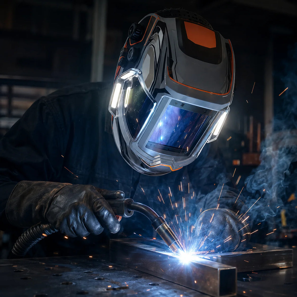 Workshop-Ready Panoramic Auto Darkening Welding Helmet