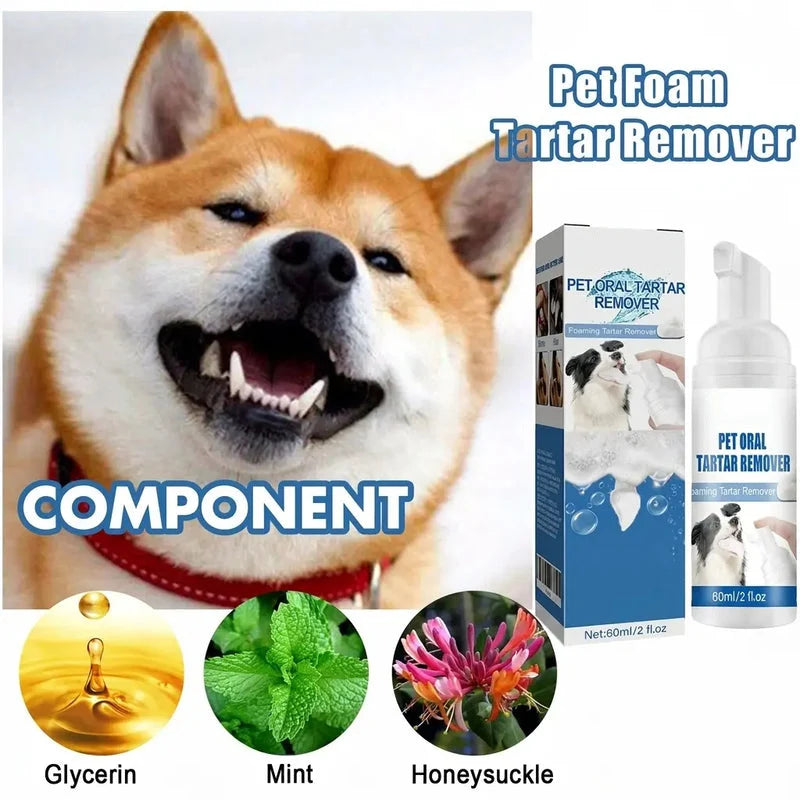 Foaming Pet Dental Cleaner for Tartar & Fresh Breath