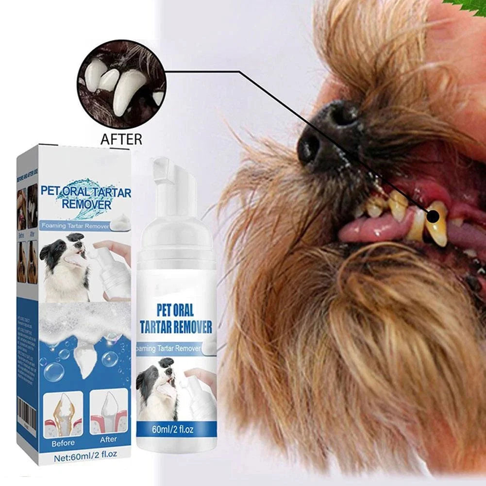 Foaming Pet Dental Cleaner for Tartar & Fresh Breath