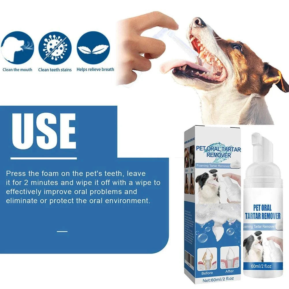 Foaming Pet Dental Cleaner for Tartar & Fresh Breath