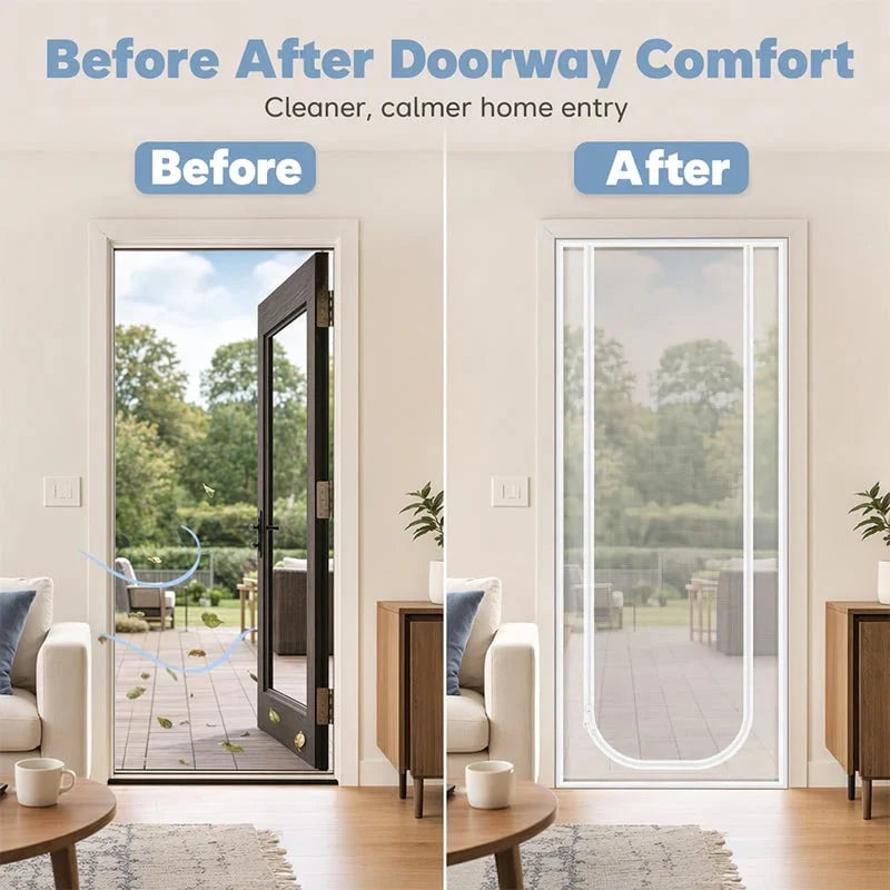 Pet-Friendly Mesh Screen Door for Daily Pet Care