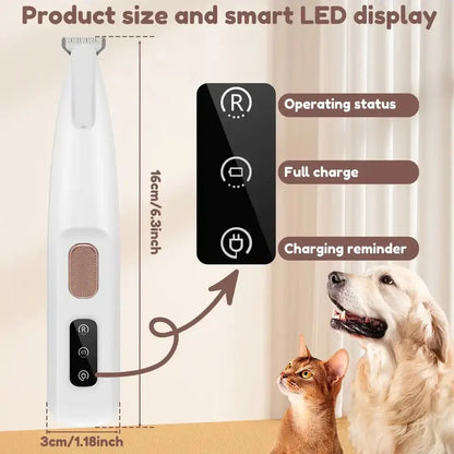 Decorative Precision Pet Trimmer – Safe Grooming for Paws, Eyes &