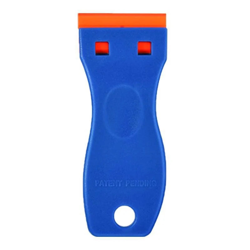 Plastic Razor-Blade Scraper with Ergonomic Handle and Spare Blades