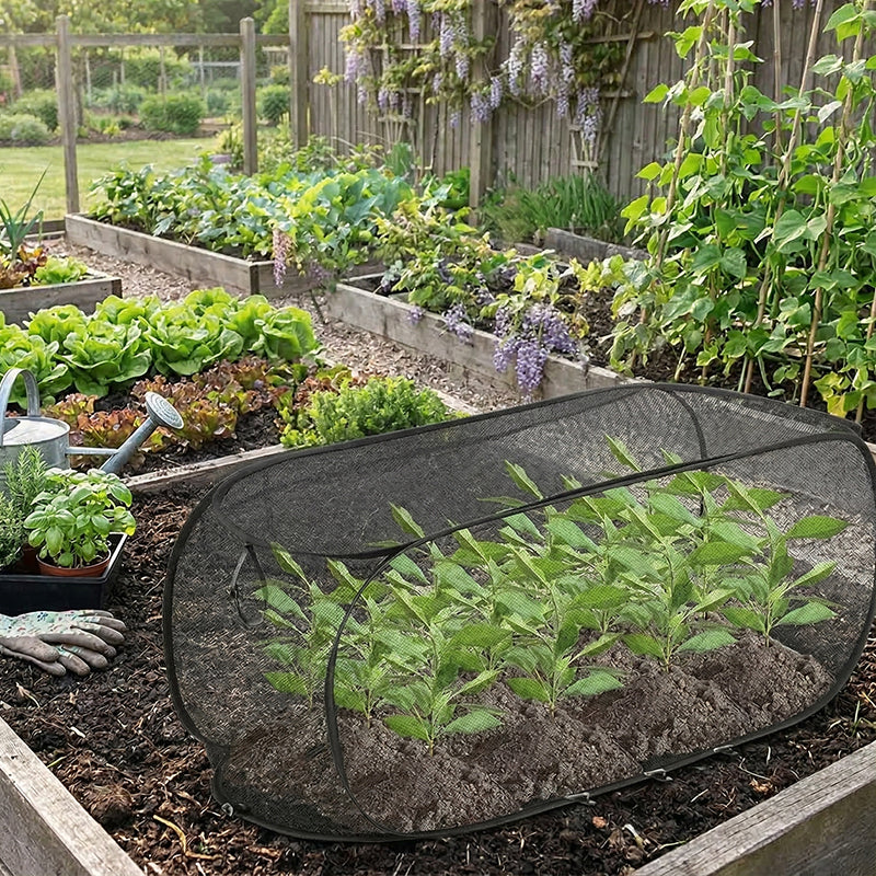 Purpose-Built Foldable Pop-Up Plant Mesh Cover – Protects Plants