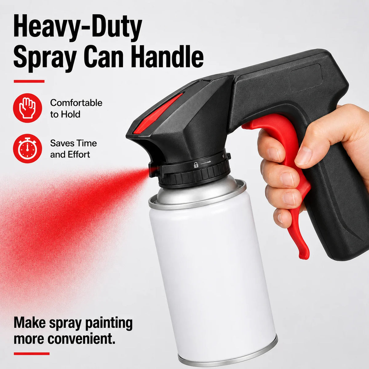 Portable Handle Attachment for Assisted Spray Painting