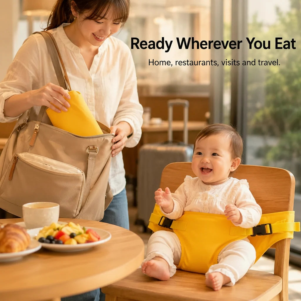 Purpose-Built Portable Baby Chair Harness Safety Belt – Foldable