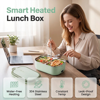 Practical Portable Electric Heated Lunch Box Water- Food