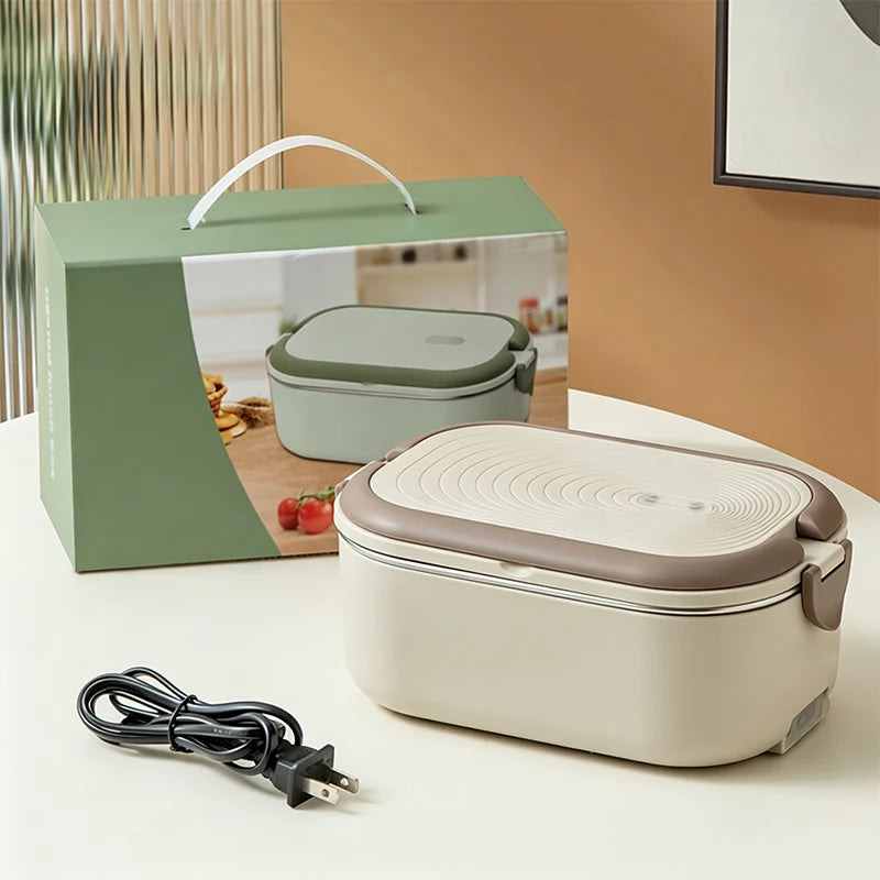 Practical Portable Electric Heated Lunch Box Water- Food