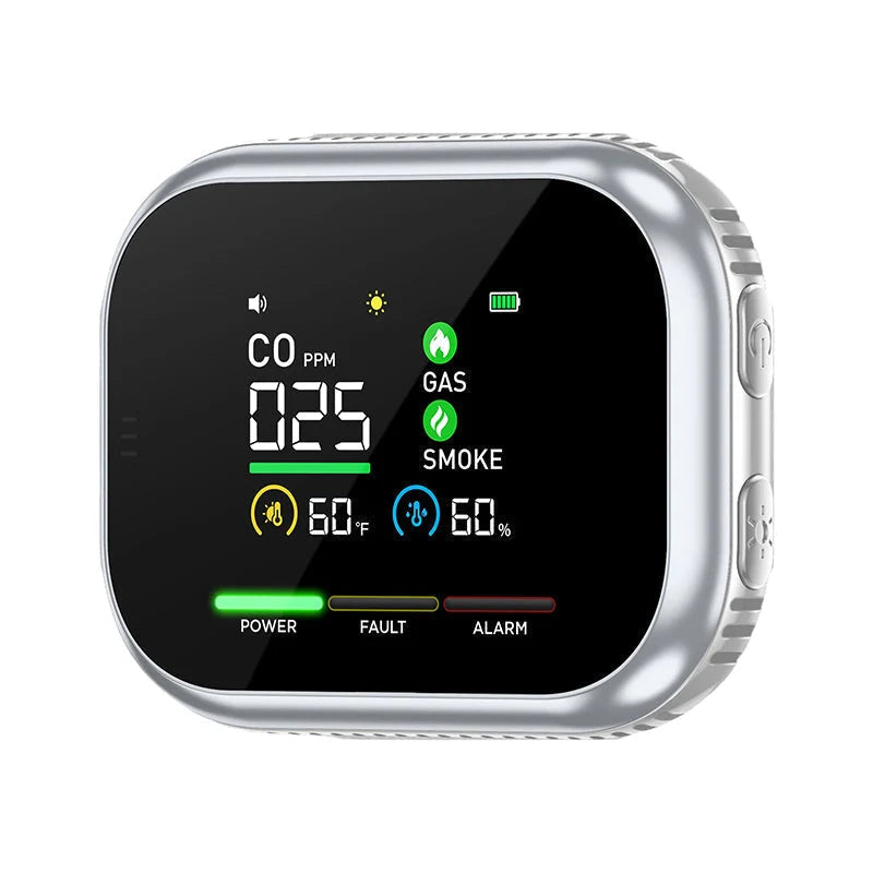 Purpose-Built Portable Multi-Gas Alarm with LCD Display & Battery