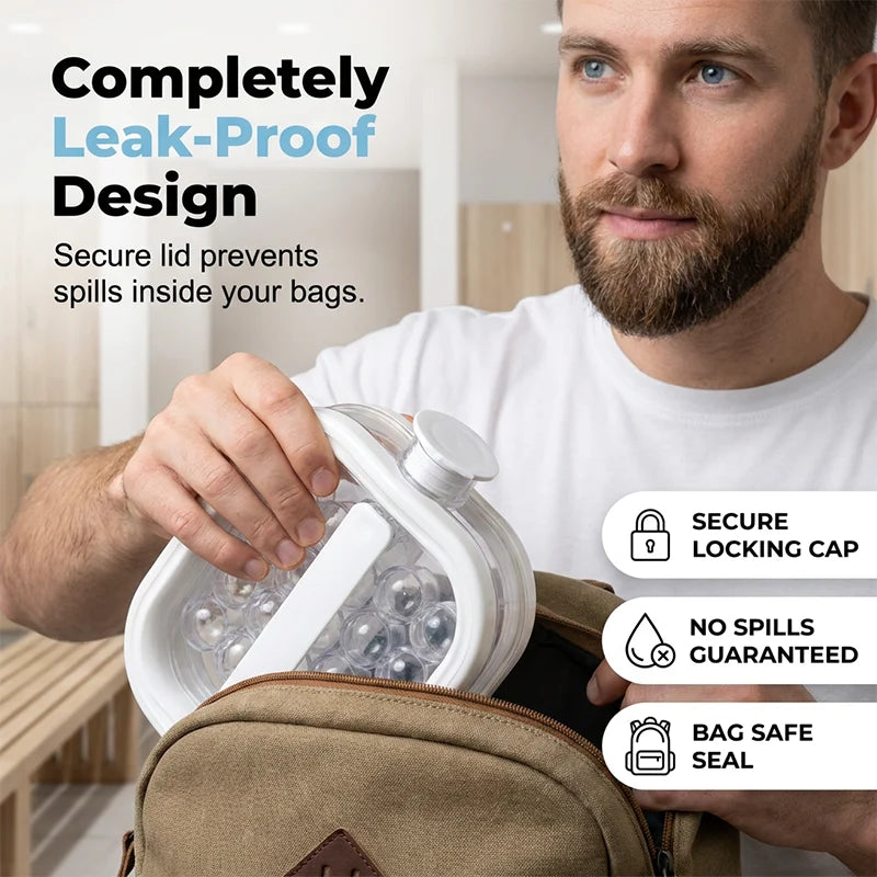 Practical Portable Silicone Ice Ball Maker Kettle for Kitchen Prep