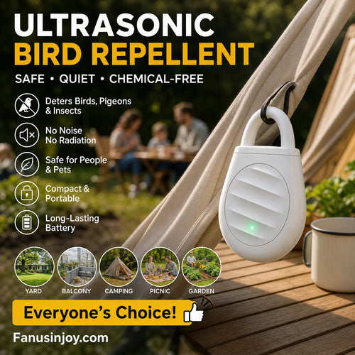 Pocket Ultrasonic Bird Repellent Keychain