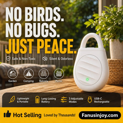 Pocket Ultrasonic Bird Repellent Keychain