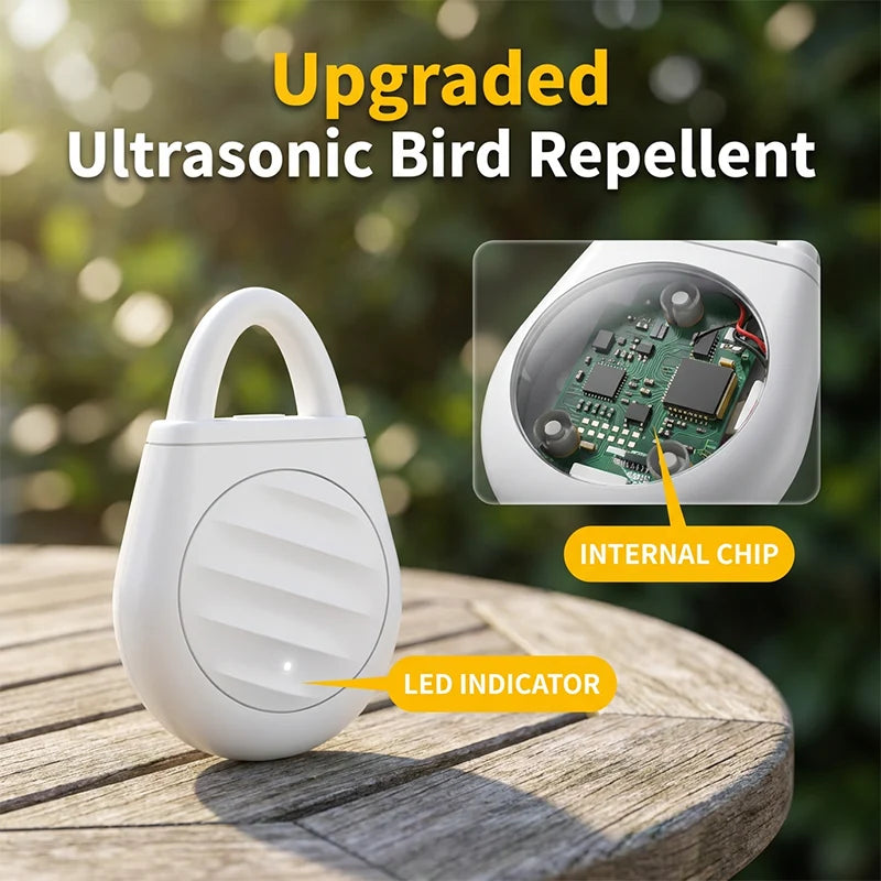 Pocket Ultrasonic Bird Repellent Keychain