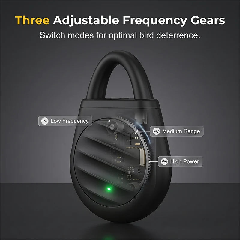 Pocket Ultrasonic Bird Repellent Keychain