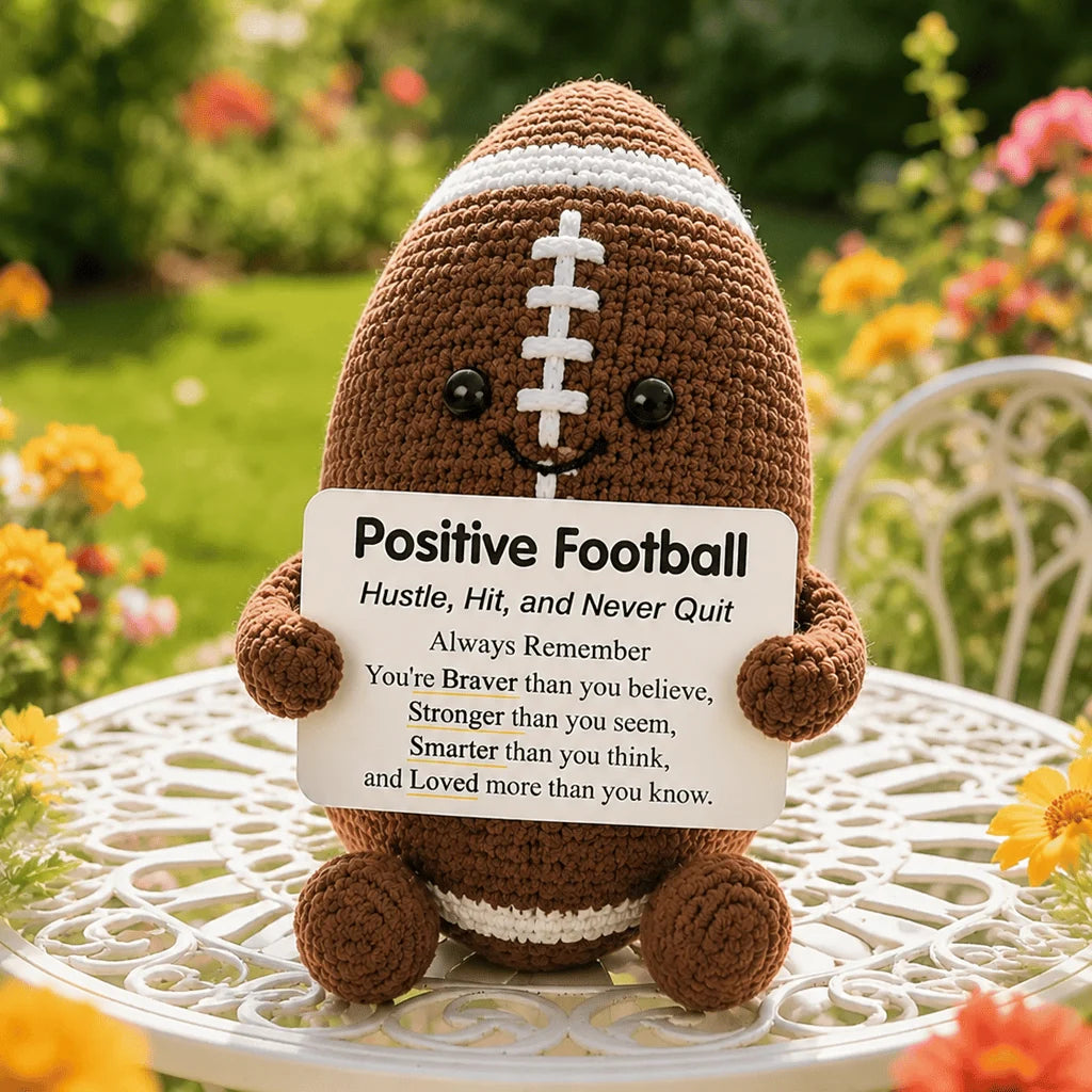 Purpose-Built Positive Soccer Buddy – Handmade Crochet Encouragement