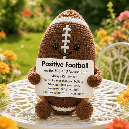 Purpose-Built Positive Soccer Buddy – Handmade Crochet Encouragement