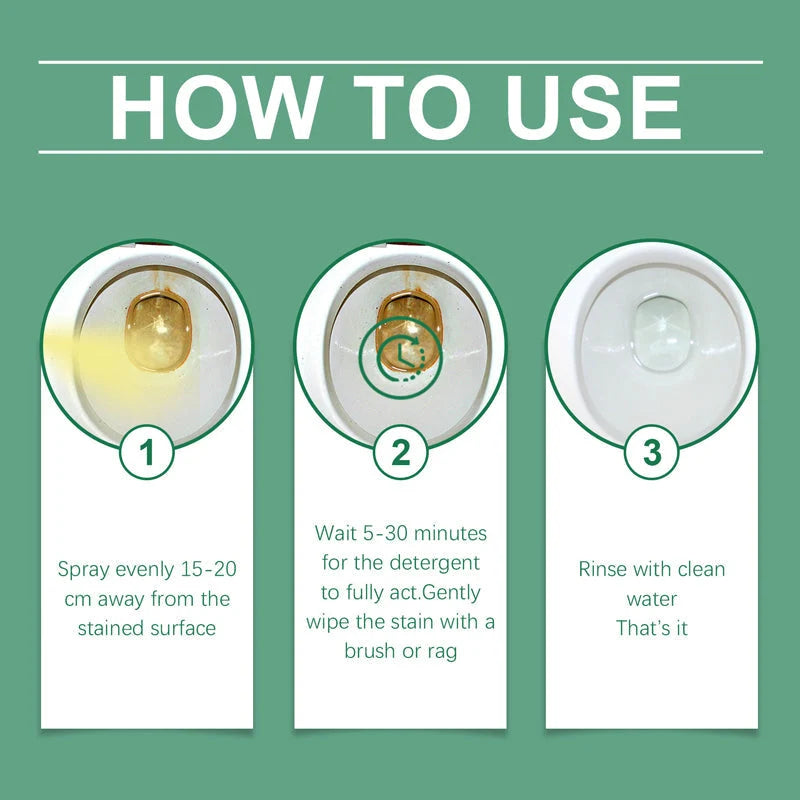 Easy-Care No-Scrub Bathroom Stain Remover For Toilet &