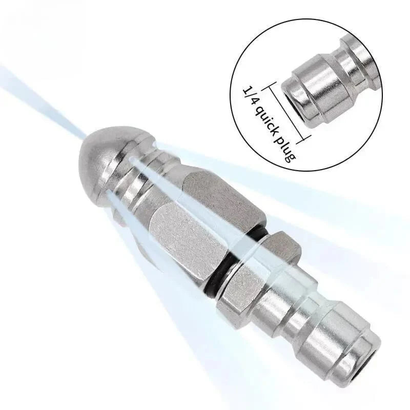 Easy-Care Powerful Stainless Steel Sewer Jetter Nozzle – Up to 5000