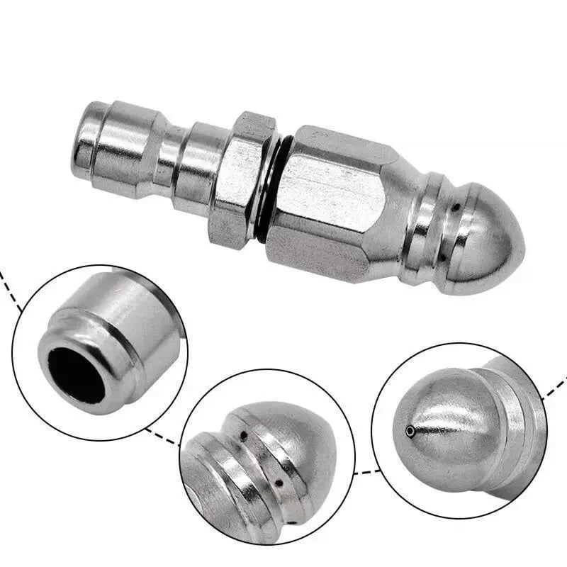 Easy-Care Powerful Stainless Steel Sewer Jetter Nozzle – Up to 5000