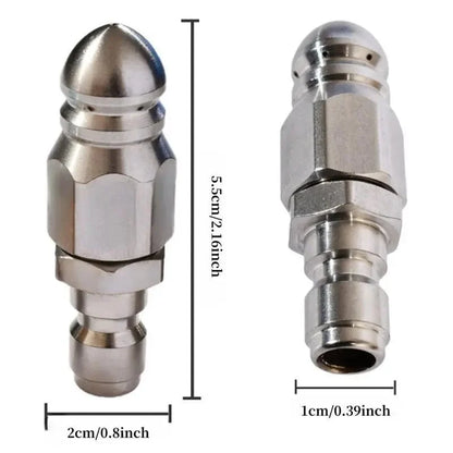 Easy-Care Powerful Stainless Steel Sewer Jetter Nozzle – Up to 5000