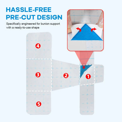 Purpose-Built Pre-cut Bunion Corrector Kinesiology
