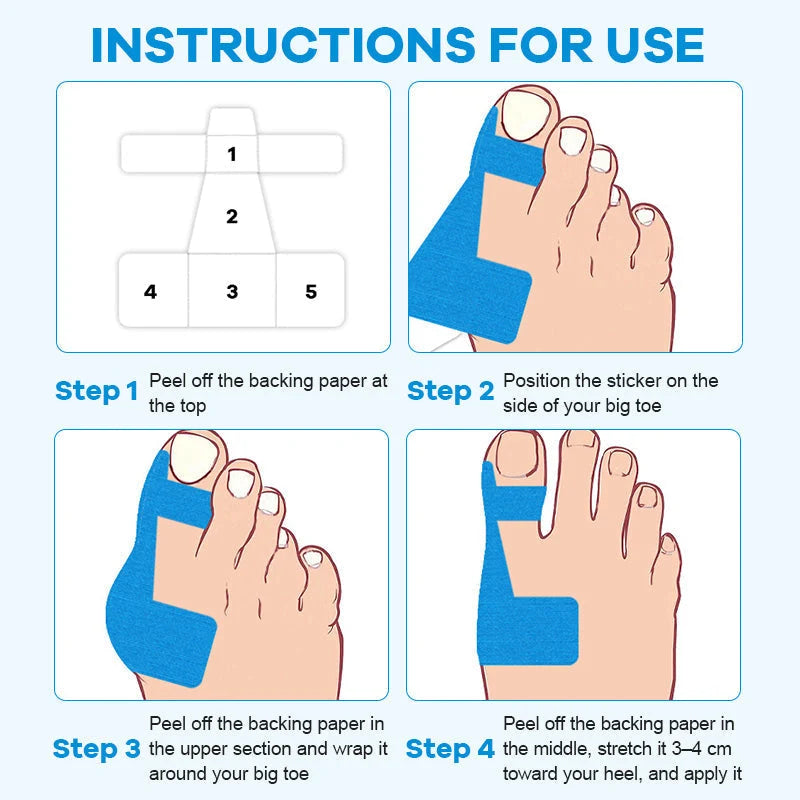 Purpose-Built Pre-cut Bunion Corrector Kinesiology