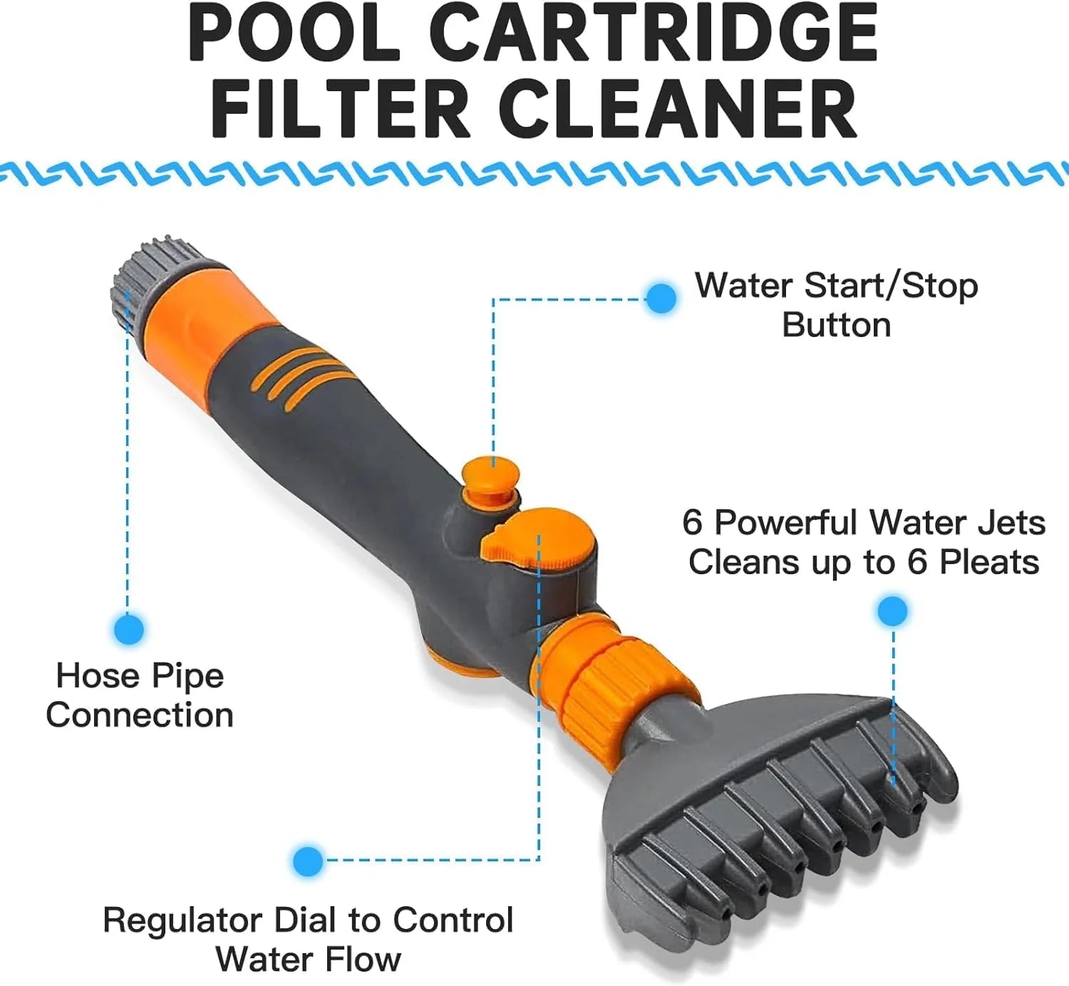 Vehicle-Ready Pool Filter Cartridge Cleaner for Garage Use
