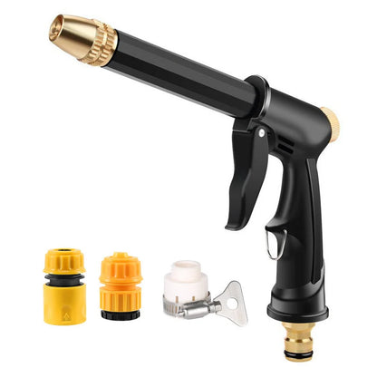Portable High-Pressure Sprayer with an Adjustable Car and Garden Nozzle