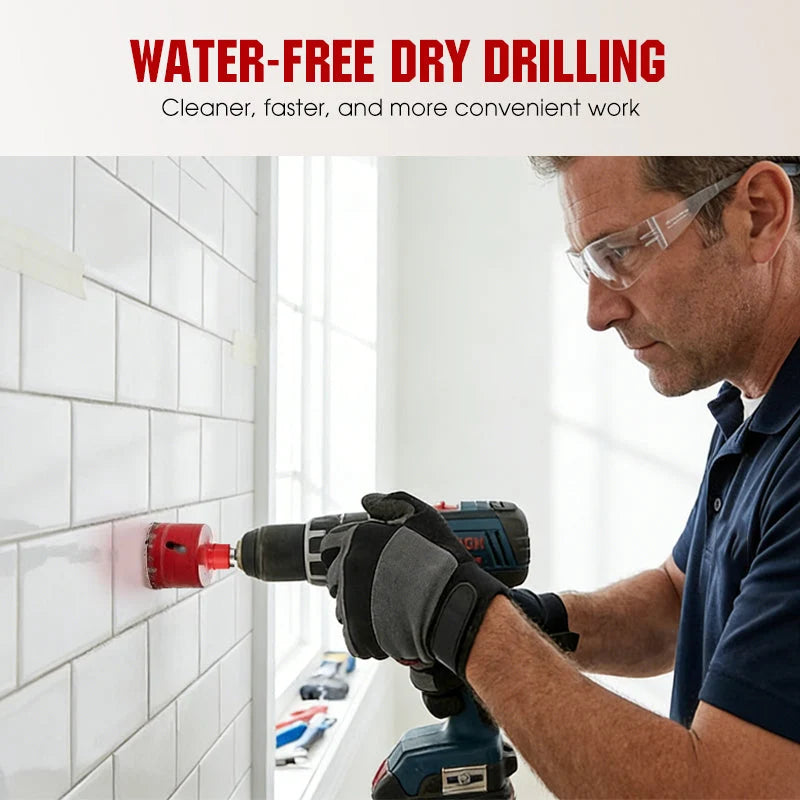 Hands-On Professional Dry Drilling Hole Saw Kit