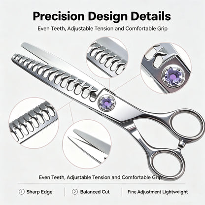 Purpose-Built Professional Hair Texturizing Thinning Scissors