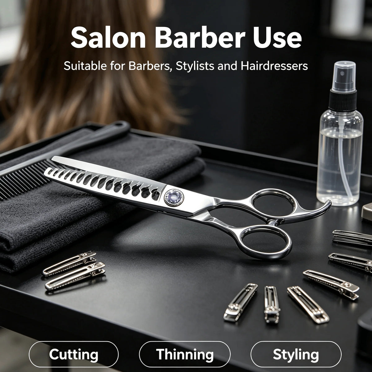Purpose-Built Professional Hair Texturizing Thinning Scissors