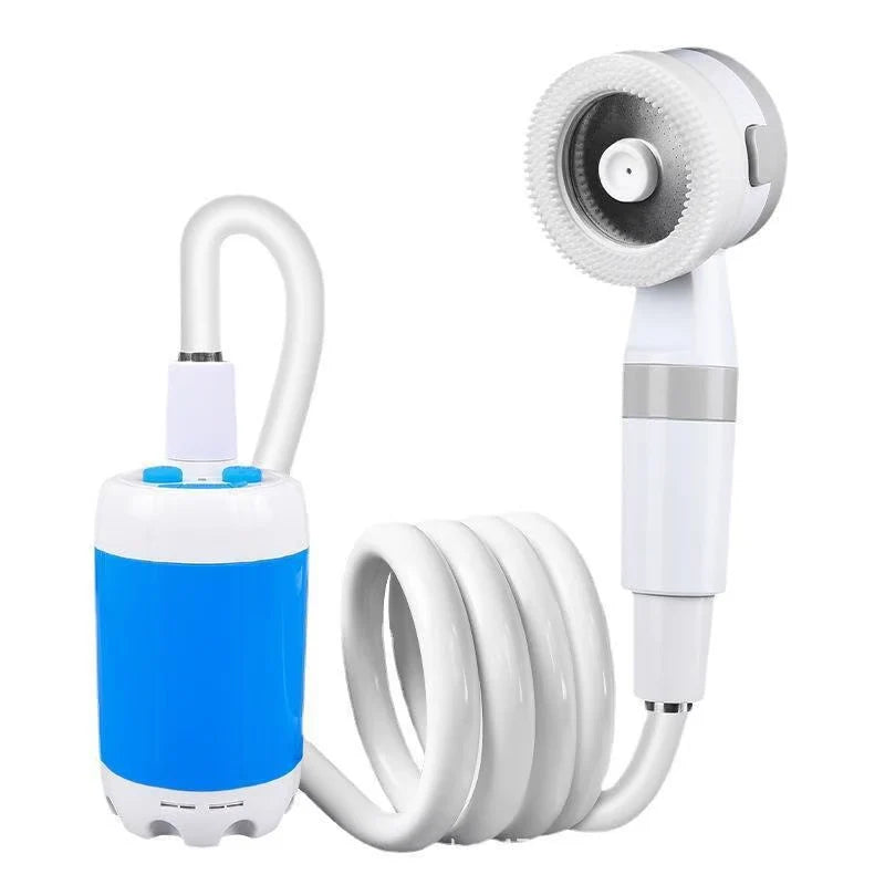 Portable Outdoor Shower System with Water Pump
