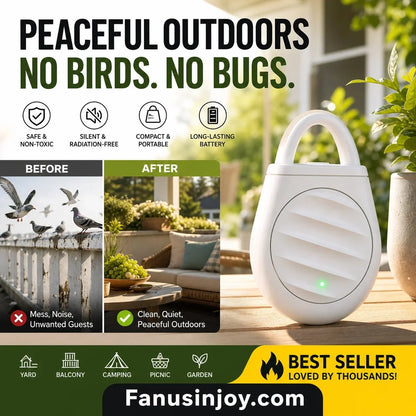 Ultrasonic Keychain Repellent for Birds and Other Pests