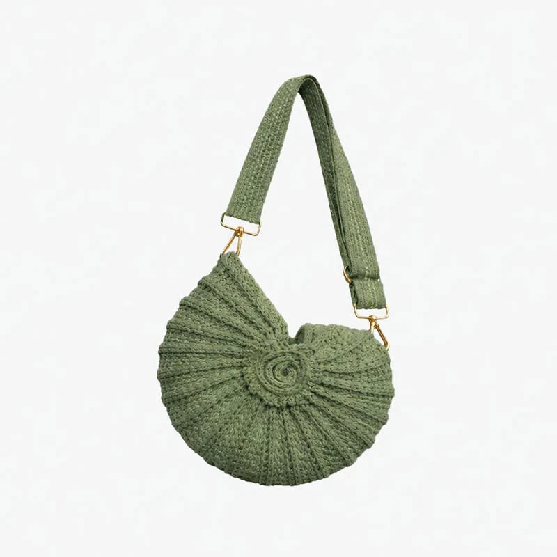 Vehicle-Ready Radiant Nautilus Shell Bag – Carry the Magic of the