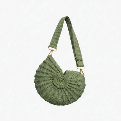 Vehicle-Ready Radiant Nautilus Shell Bag – Carry the Magic of the