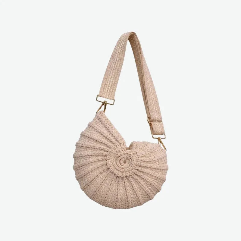 Vehicle-Ready Radiant Nautilus Shell Bag – Carry the Magic of the