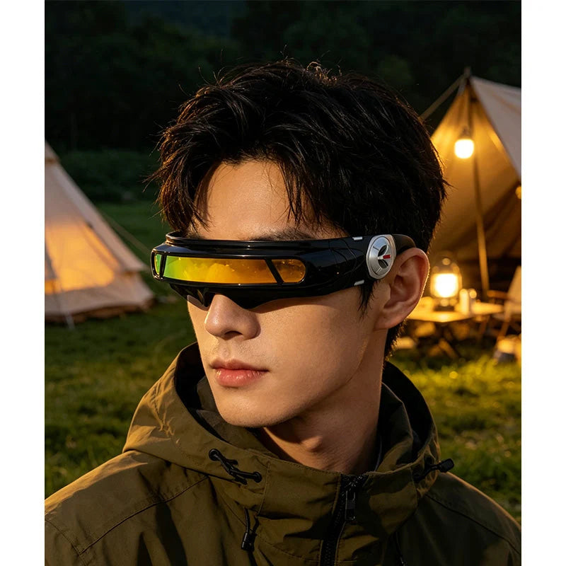 Irregular Retro Punk UV400 Sunglasses in Four Color Options