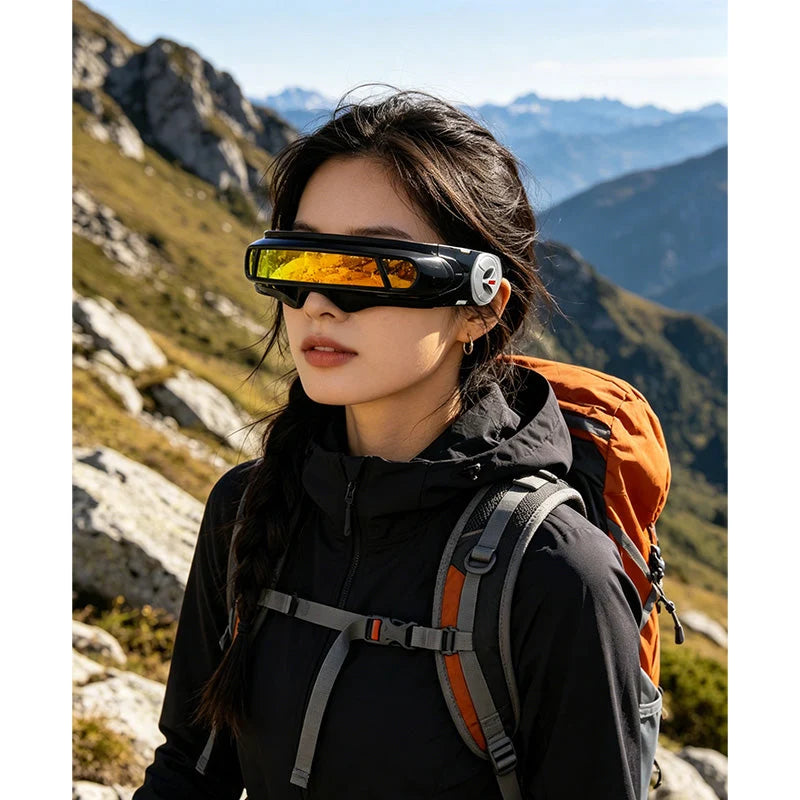 Irregular Retro Punk UV400 Sunglasses in Four Color Options
